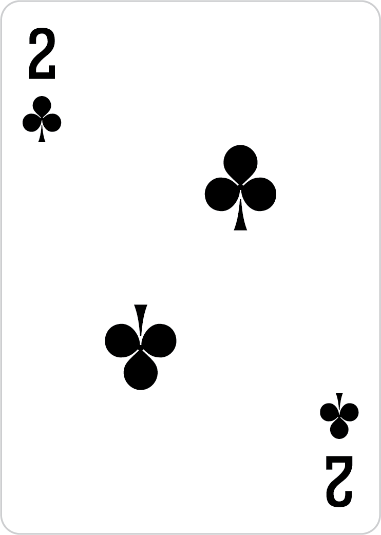 2 of clubs card