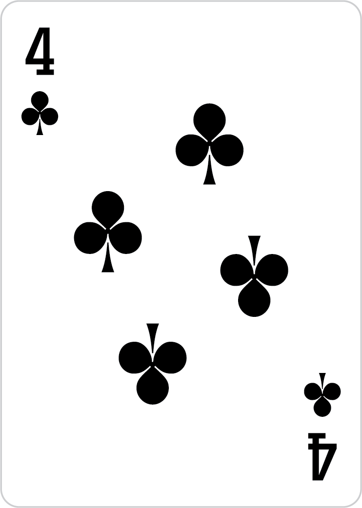4 of clubs card