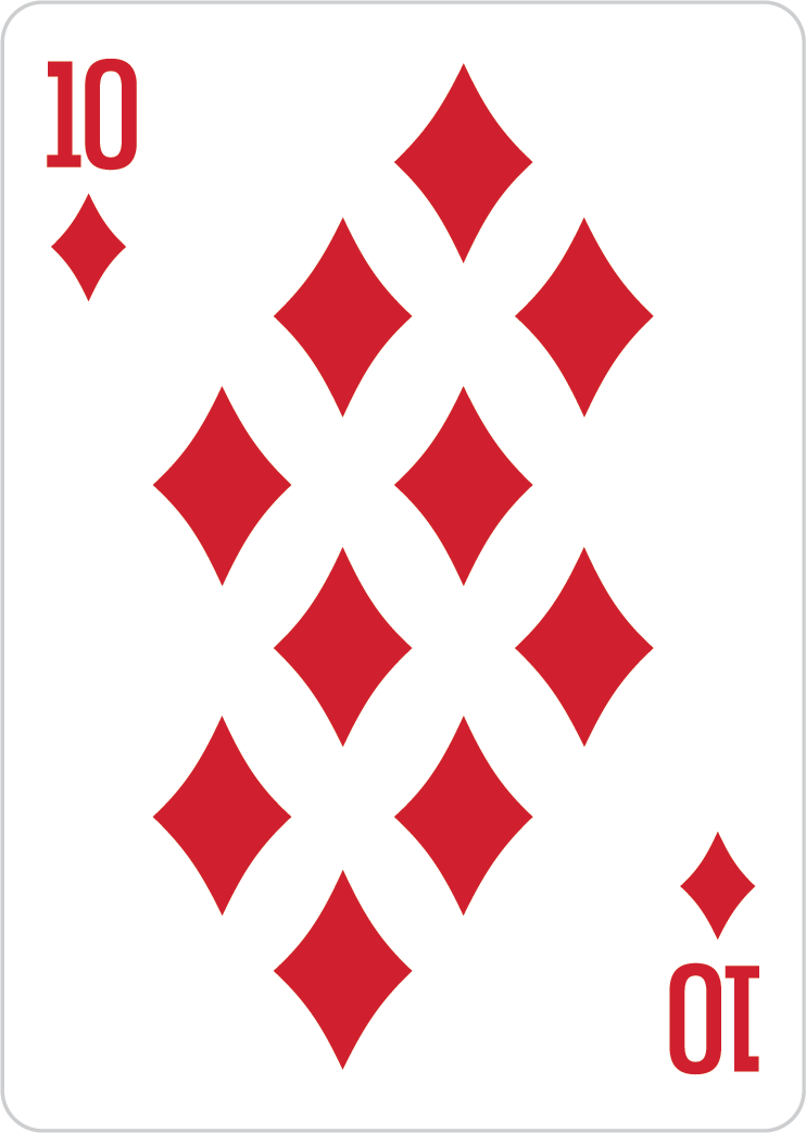 10 of diamonds card
