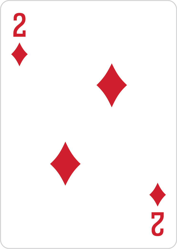 2 of diamonds card
