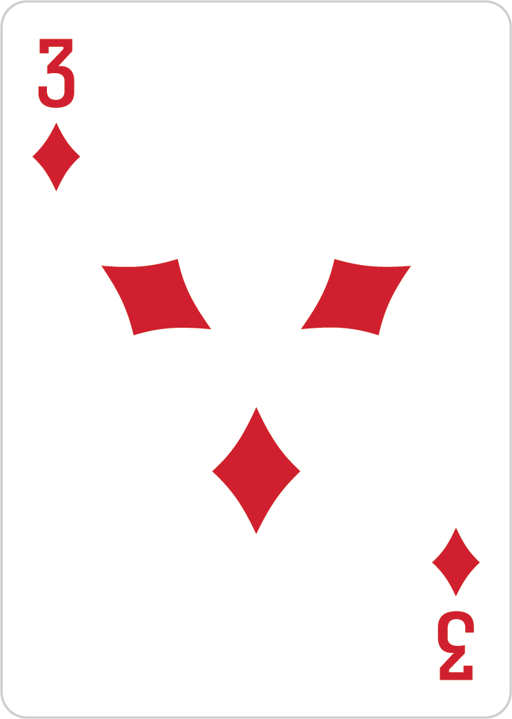 3 of diamonds card