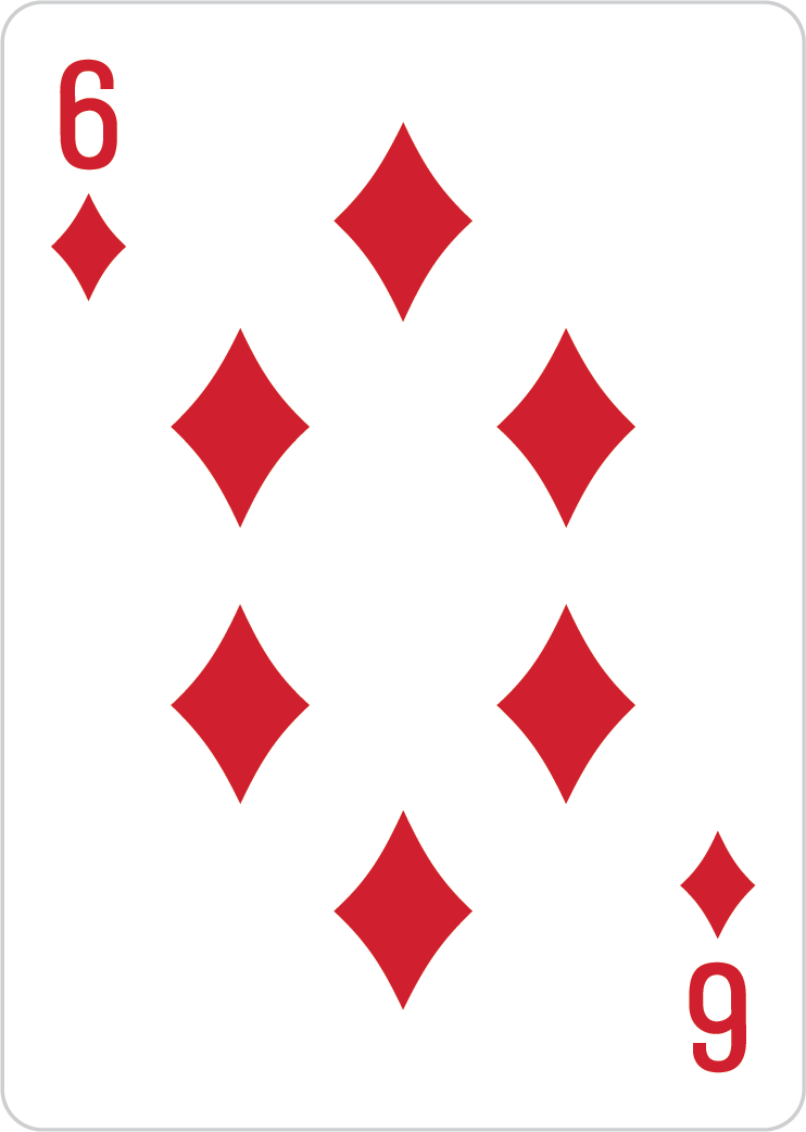 6 of diamonds card
