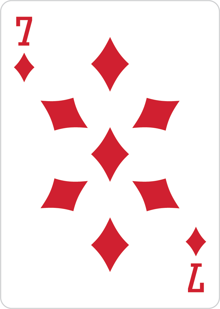 7 of diamonds card
