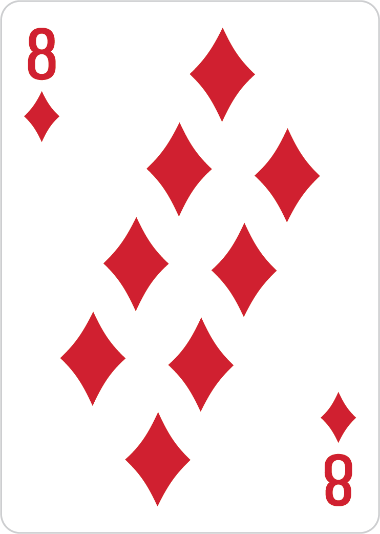 8 of diamonds card