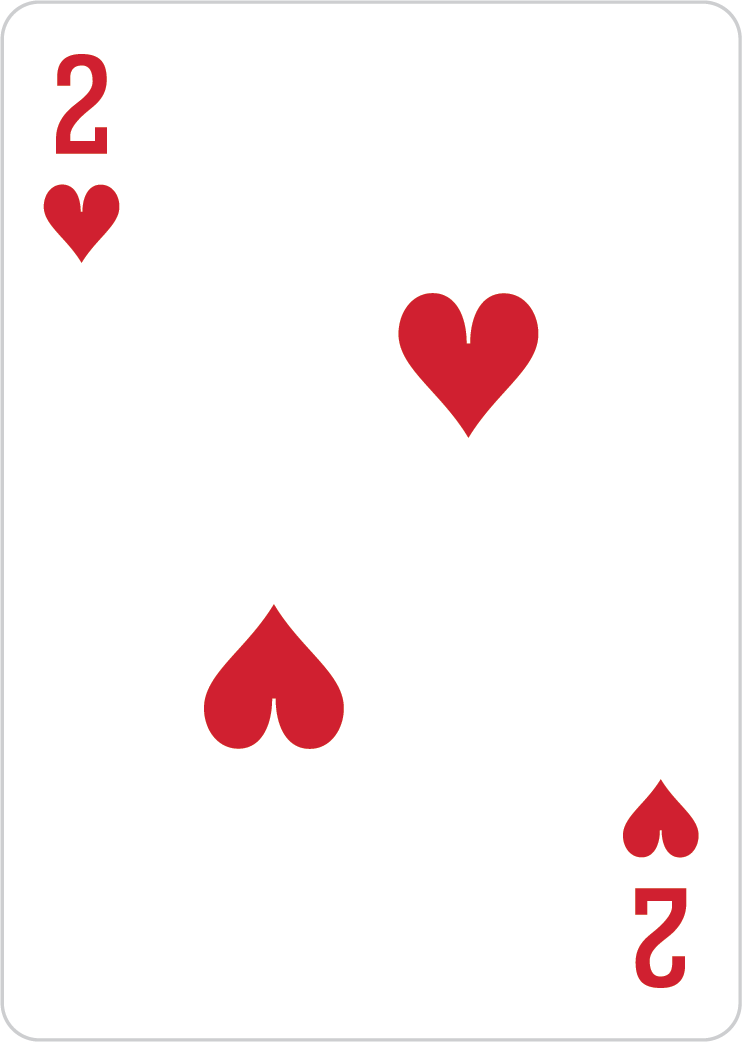 2 of hearts card