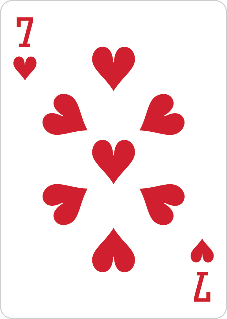 7 of hearts card