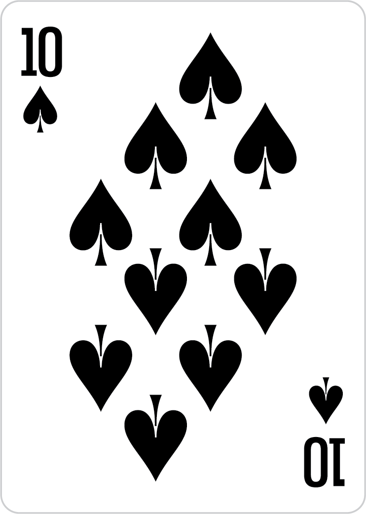 10 of spades card