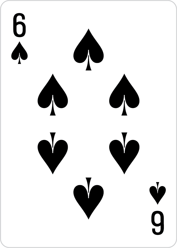 6 of spades card